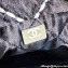 Chanel Stitched Denim & Silver-Tone Metal CHANEL 22 Mini Handbag AS3980 Black