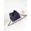 Chanel Shiny Calfskin & Gold-Tone Metal CHANEL 22 Mini Handbag AS3980 Navy Blue