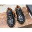 Ermenegildo Zegna Tiziano Men's Leather Low-Top sneakers Black 2024