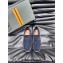 Ermenegildo Zegna Penny suede Men's Loafer espadrilles Blue 2024