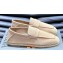 Ermenegildo Zegna Penny suede Men's Loafer espadrilles Beige 2024