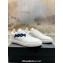 Ermenegildo Zegna Triple Stitch™ deerskin Men's sneakers off white/Blue 2024