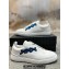 Ermenegildo Zegna Triple Stitch™ deerskin Men's sneakers off white/Blue 2024