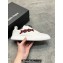 Ermenegildo Zegna Triple Stitch™ deerskin Men's sneakers off white/Red 2024