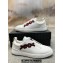 Ermenegildo Zegna Triple Stitch™ deerskin Men's sneakers off white/Red 2024
