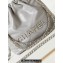 Chanel Shiny Calfskin & Silver-Tone Metal CHANEL 22 Mini Handbag AS3980 Gray