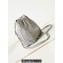 Chanel Shiny Calfskin & Silver-Tone Metal CHANEL 22 Mini Handbag AS3980 Gray