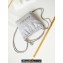 Chanel Shiny Calfskin & Silver-Tone Metal CHANEL 22 Mini Handbag AS3980 Gray
