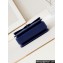 Chanel Grained Calfskin & Gold-Tone Metal Flap Bag with Top Handle Blue 2024