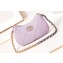 Chanel Shiny Lambskin CHANEL 19 Clutch with Chain Bag AP3763 Lilac 2024