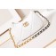 Chanel Shiny Lambskin CHANEL 19 Clutch with Chain Bag AP3763 White 2024
