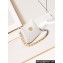 Chanel Shiny Lambskin CHANEL 19 Clutch with Chain Bag AP3763 White 2024