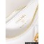 Chanel Shiny Lambskin CHANEL 19 Clutch with Chain Bag AP3763 White 2024