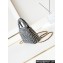 Chanel Tweed & Gold-Tone Metal Mini Shopping Bag AS4416 Houndstooth 2024