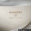 Chanel Shiny Crumpled Calfskin, Resin & Gold-Tone Metal Clutch with Chain Bag AP3786 White 2024