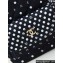 Chanel Printed Fabric & Gold-Tone Metal Mini Backpack Bag AP3753 Black 2024