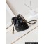 Chanel Shiny Lambskin & Gold-Tone Metal CHANEL 22 Mini Handbag AS3980 Black/Charms