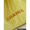 Chanel Canvas & Silver-Tone CHANEL 22 Medium Handbag AS3261 Yellow 2024