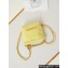 Chanel Canvas & Gold-Tone CHANEL 22 Mini Handbag AS3980 Yellow 2024
