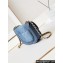 Chanel Washed Denim & Gold-Tone Metal Small Messenger Bag AS4850 Blue 2024