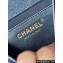 Chanel Washed Denim & Gold-Tone Metal Small Messenger Bag AS4850 Blue 2024