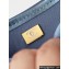 Chanel Washed Denim & Gold-Tone Metal Small Messenger Bag AS4850 Blue 2024