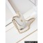Chanel Calfskin & Gold-Tone Metal Small Messenger Bag AS4850 White 2024