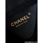 Chanel Calfskin & Gold-Tone Metal Small Messenger Bag AS4850 Black 2024