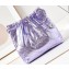 Chanel Crinkled Calfskin & Silver-Tone CHANEL 22 Small Handbag AS3260 Metallic Purple 2024