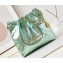 Chanel Crinkled Calfskin & Gold-Tone CHANEL 22 Small Handbag AS3260 Metallic Green 2024