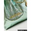 Chanel Crinkled Calfskin & Gold-Tone CHANEL 22 Small Handbag AS3260 Metallic Green 2024