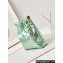 Chanel Crinkled Calfskin & Gold-Tone CHANEL 22 Small Handbag AS3260 Metallic Green 2024
