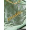 Chanel Crinkled Calfskin & Gold-Tone CHANEL 22 Medium Handbag AS3261 Metallic Green 2024