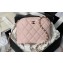 Chanel Grained Calfskin & Gold-Tone Metal Clutch with Chain Bag AP4000 Pink 2024