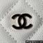 Chanel Grained Calfskin & Gold-Tone Metal Clutch with Chain Bag AP4000 White 2024
