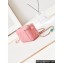Chanel Lambskin, Resin & Gold-Tone Metal Clutch with Chain Bag AP3213 Coral Pink 2024