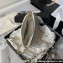 Chanel Grained Calfskin & Gold-Tone Metal Clutch with Chain Bag AP4000 White 2024