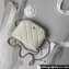 Chanel Grained Calfskin & Gold-Tone Metal Clutch with Chain Bag AP4000 White 2024