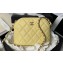 Chanel Grained Calfskin & Gold-Tone Metal Clutch with Chain Bag AP4000 Yellow 2024
