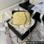 Chanel Grained Calfskin & Gold-Tone Metal Clutch with Chain Bag AP4000 Yellow 2024