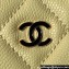 Chanel Grained Calfskin & Gold-Tone Metal Clutch with Chain Bag AP4000 Yellow 2024