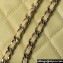 Chanel Grained Calfskin & Gold-Tone Metal Clutch with Chain Bag AP4000 Yellow 2024