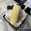 Chanel Grained Calfskin & Gold-Tone Metal Clutch with Chain Bag AP4000 Yellow 2024