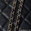 Chanel Grained Calfskin & Gold-Tone Metal Clutch with Chain Bag AP4000 Black 2024