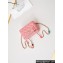 Chanel Lambskin, Resin & Gold-Tone Metal Clutch with Chain Bag AP3213 Coral Pink 2024