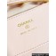 Chanel Grained Shiny Calfskin & Gold-Tone Metal Pouch Bag AP3943 Pink 2024