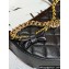Chanel Grained Shiny Calfskin & Gold-Tone Metal Pouch Bag AP3943 Black 2024