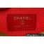 Chanel Grained Calfskin & Gold-Tone Metal Zip Coin Purse AP2061 Red 2024