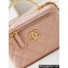 Chanel Lambskin, Resin & Gold-Tone Metal Clutch with Chain Bag AP3820 Nude Pink 2024