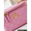 Chanel Lambskin, Resin & Gold-Tone Metal Clutch with Chain Bag AP3820 Dark Pink 2024
